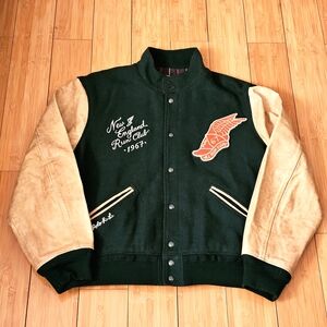 Polo Ralph Lauren Green and Tan Bomber Jacket